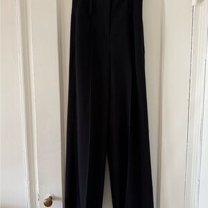 Theory Black Wide Leg Trousers